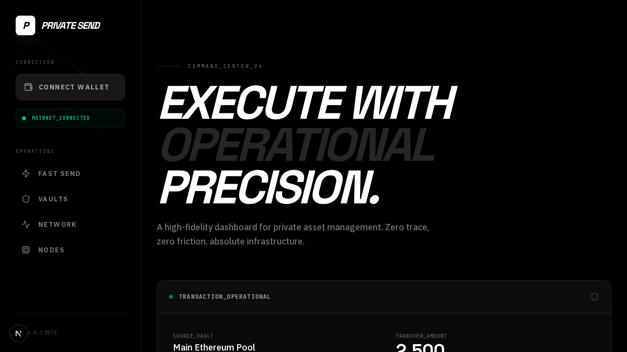 Transfer Command Center (Left Sidebar Ops)